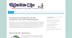 Desktop Screenshot of kulturkiste-olpe.de
